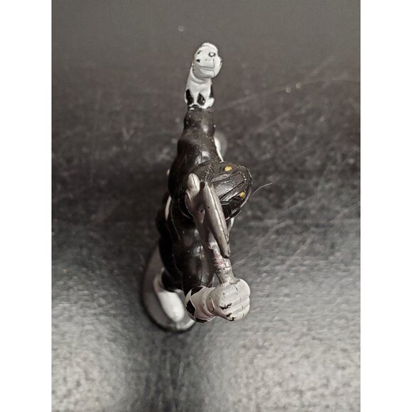 1993 Bandai Black Power Ranger Figurine With Axe Weapon - Picture 5 of 7